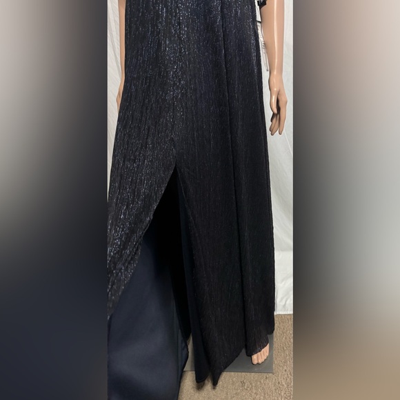 R & M Richard Plus Size Long Embellished Metallic Dress 3138 Size 18 - Picture 10 of 10